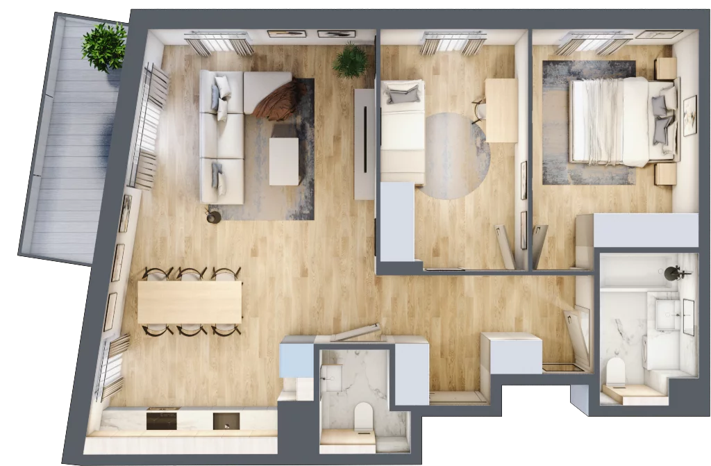 3 pokoje, mieszkanie 69,68 m², piętro 1, oferta nr 111/8, Aleje Praskie VIII, Warszawa, Praga Południe, Kamionek, ul. Podskarbińska