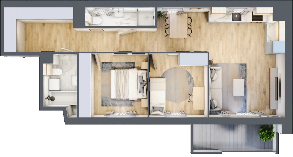 3 pokoje, mieszkanie 68,26 m², piętro 3, oferta nr 084/8, Aleje Praskie VIII, Warszawa, Praga Południe, Kamionek, ul. Podskarbińska