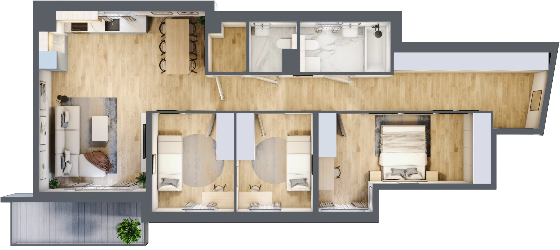 4 pokoje, mieszkanie 91,46 m², piętro 1, oferta nr 067/8, Aleje Praskie VIII, Warszawa, Praga Południe, Kamionek, ul. Podskarbińska