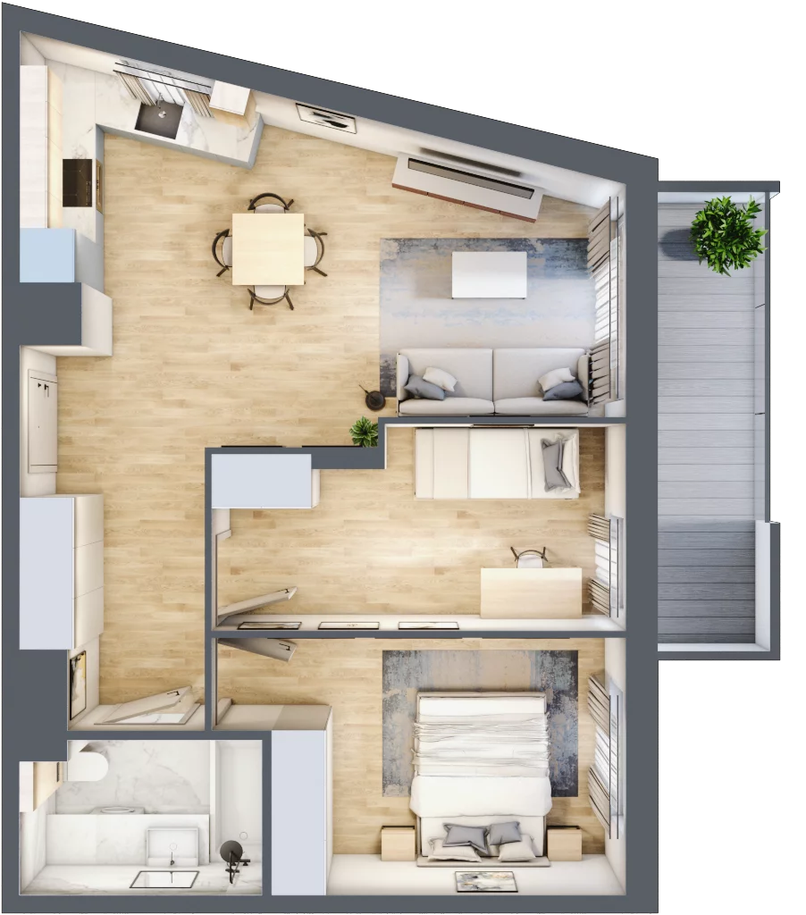 3 pokoje, mieszkanie 55,98 m², piętro 5, oferta nr 139/8, Aleje Praskie VIII, Warszawa, Praga Południe, Kamionek, ul. Podskarbińska