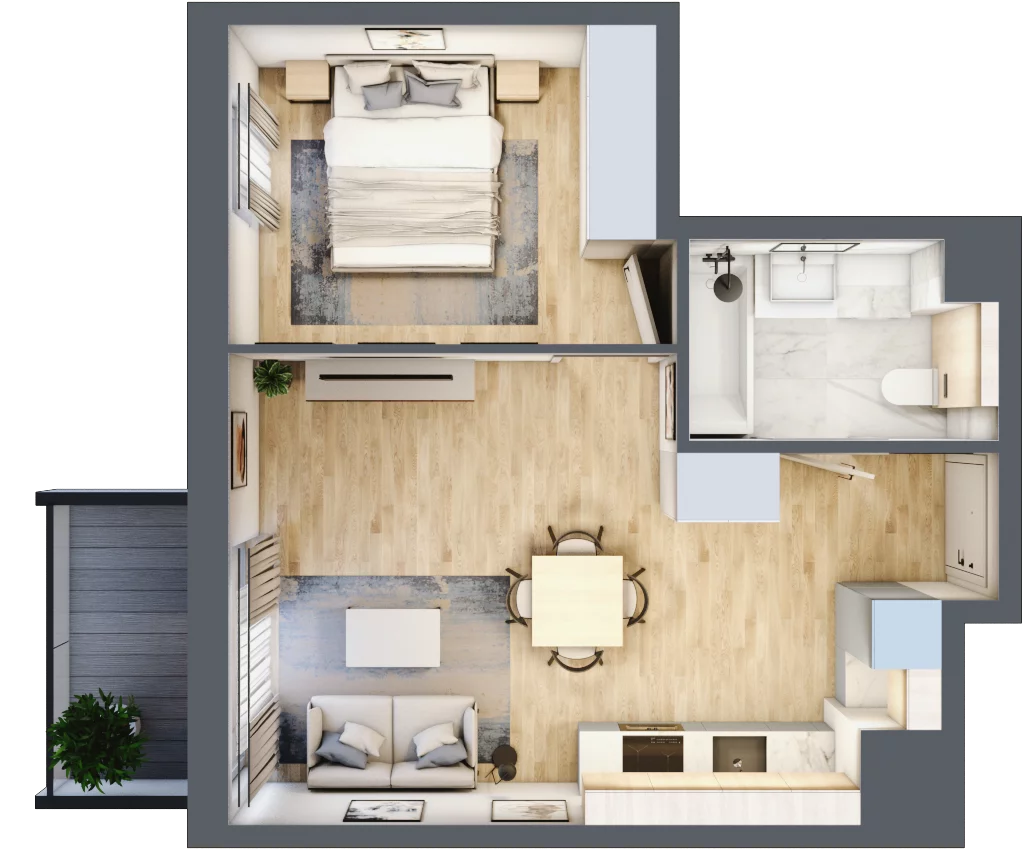 2 pokoje, mieszkanie 38,26 m², piętro 4, oferta nr 137/8, Aleje Praskie VIII, Warszawa, Praga Południe, Kamionek, ul. Podskarbińska