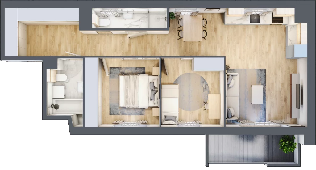 3 pokoje, mieszkanie 68,26 m², piętro 4, oferta nr 092/8, Aleje Praskie VIII, Warszawa, Praga Południe, Kamionek, ul. Podskarbińska