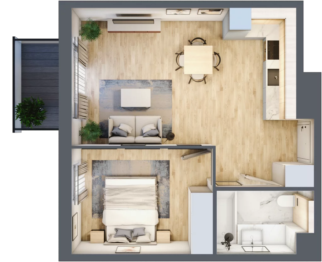 2 pokoje, mieszkanie 42,50 m², piętro 2, oferta nr 120/8, Aleje Praskie VIII, Warszawa, Praga Południe, Kamionek, ul. Podskarbińska