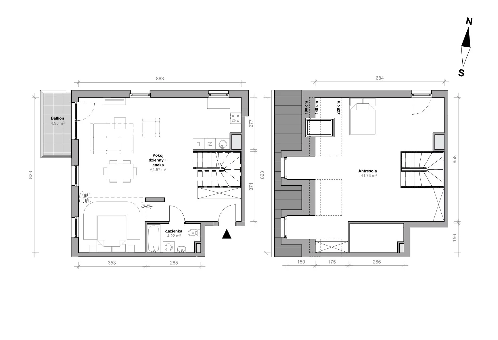 Mieszkanie 107,52 m², piętro 4, oferta nr H.4.M11, Przemyska Vita, Gdańsk, Ujeścisko-Łostowice, Ujeścisko, ul. Przemyska 37