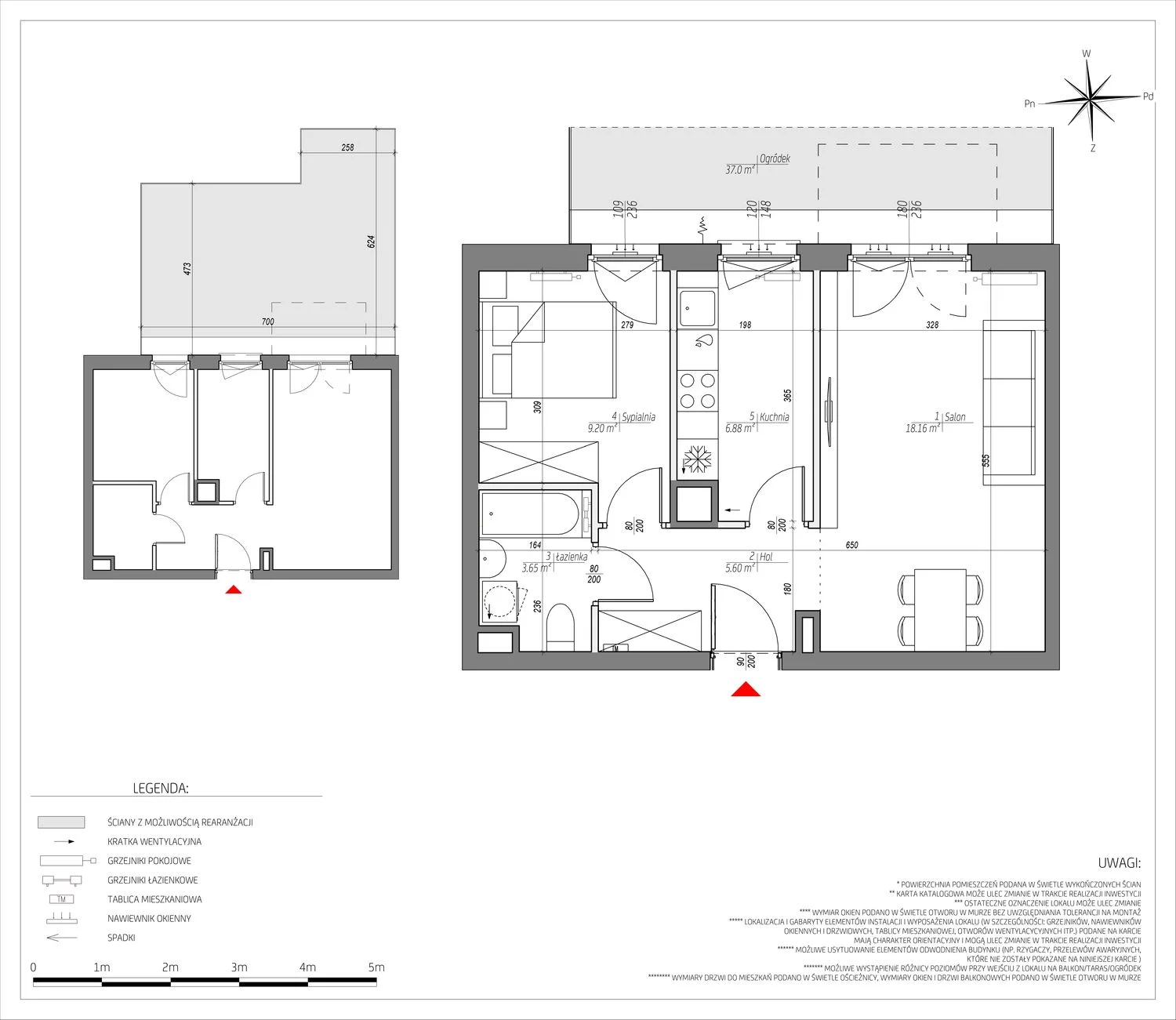 Mieszkanie 43,49 m², parter, oferta nr D/002/M, City Vibe, Kraków, Podgórze, Płaszów, ul. Myśliwska