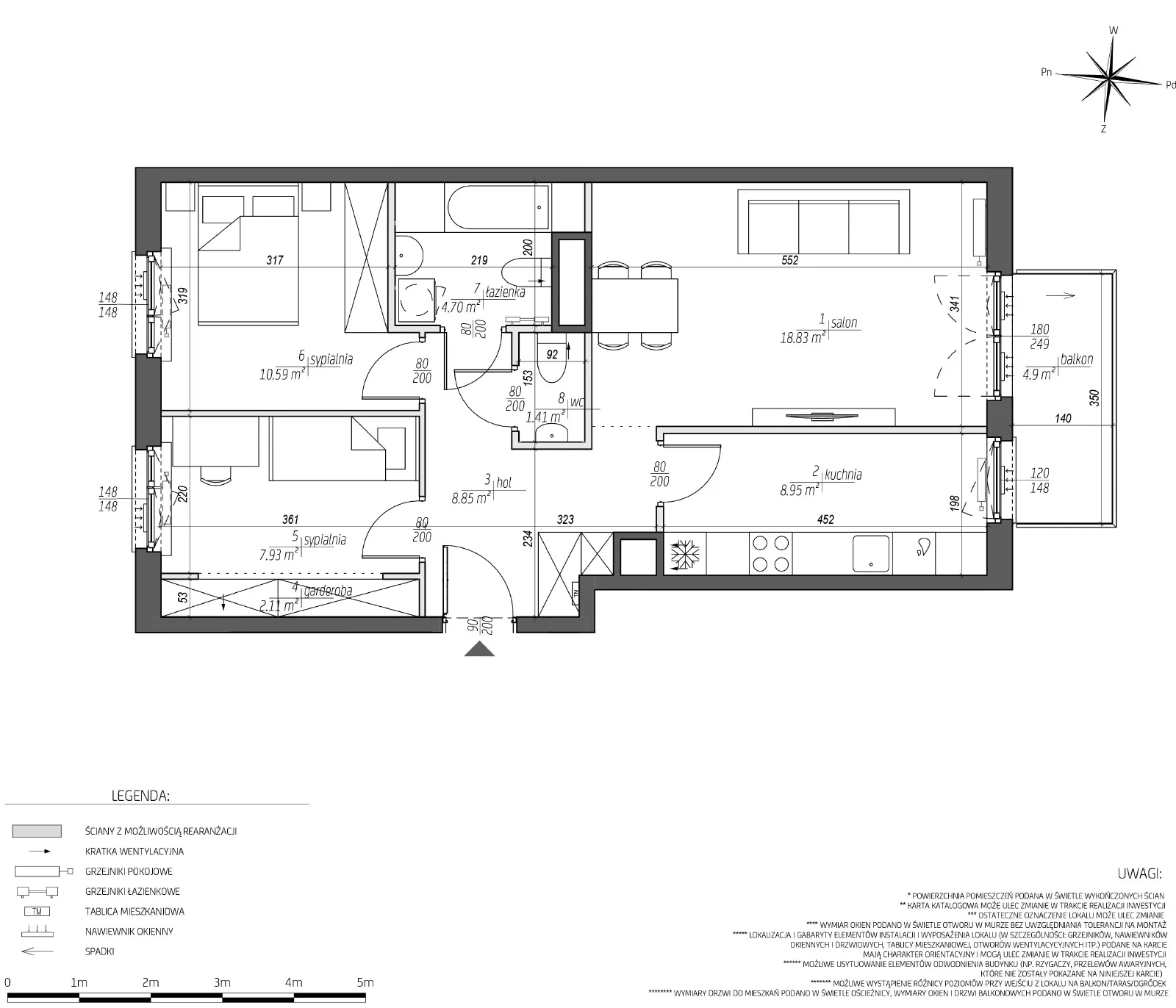 Mieszkanie 63,19 m², piętro 4, oferta nr E/4B48, City Vibe, Kraków, Podgórze, Płaszów, ul. Myśliwska