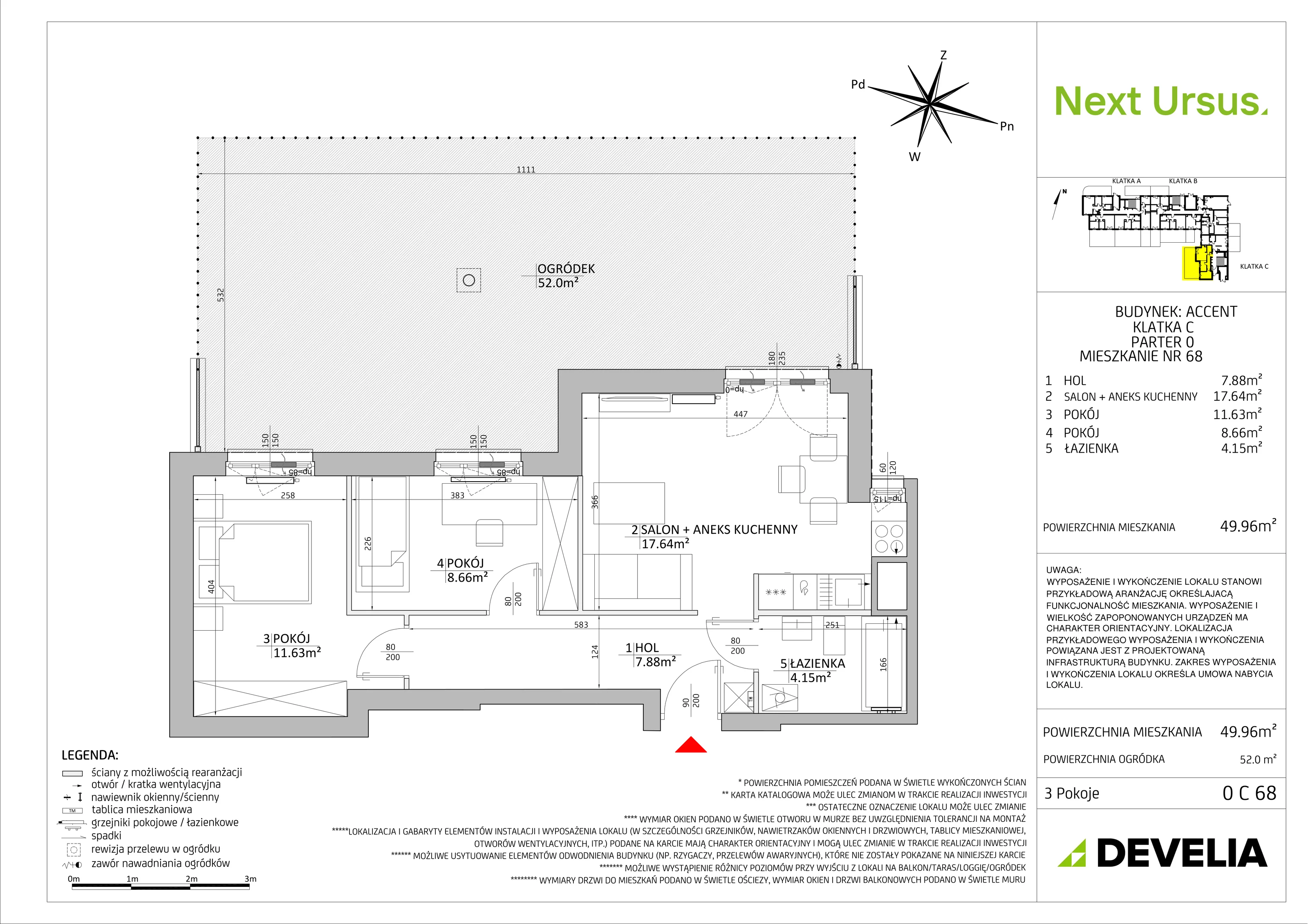 Mieszkanie 49,95 m², parter, oferta nr AC/0C68, Next Ursus, Warszawa, Ursus, Szamoty, ul. Posag 7 Panien 18