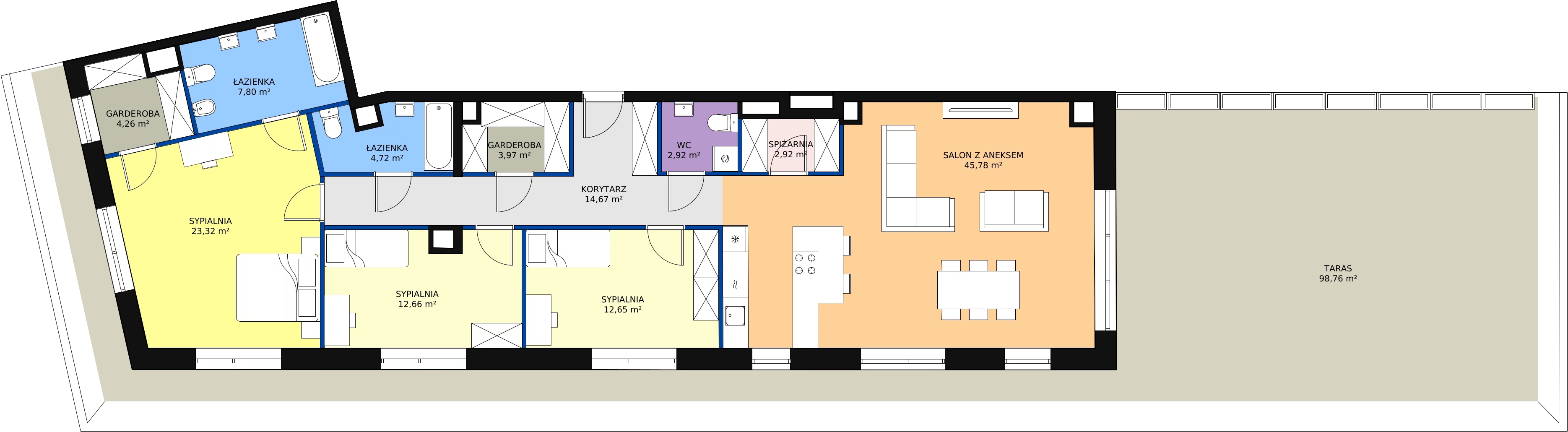 Zalety apartamentu 139.42 m², B.50