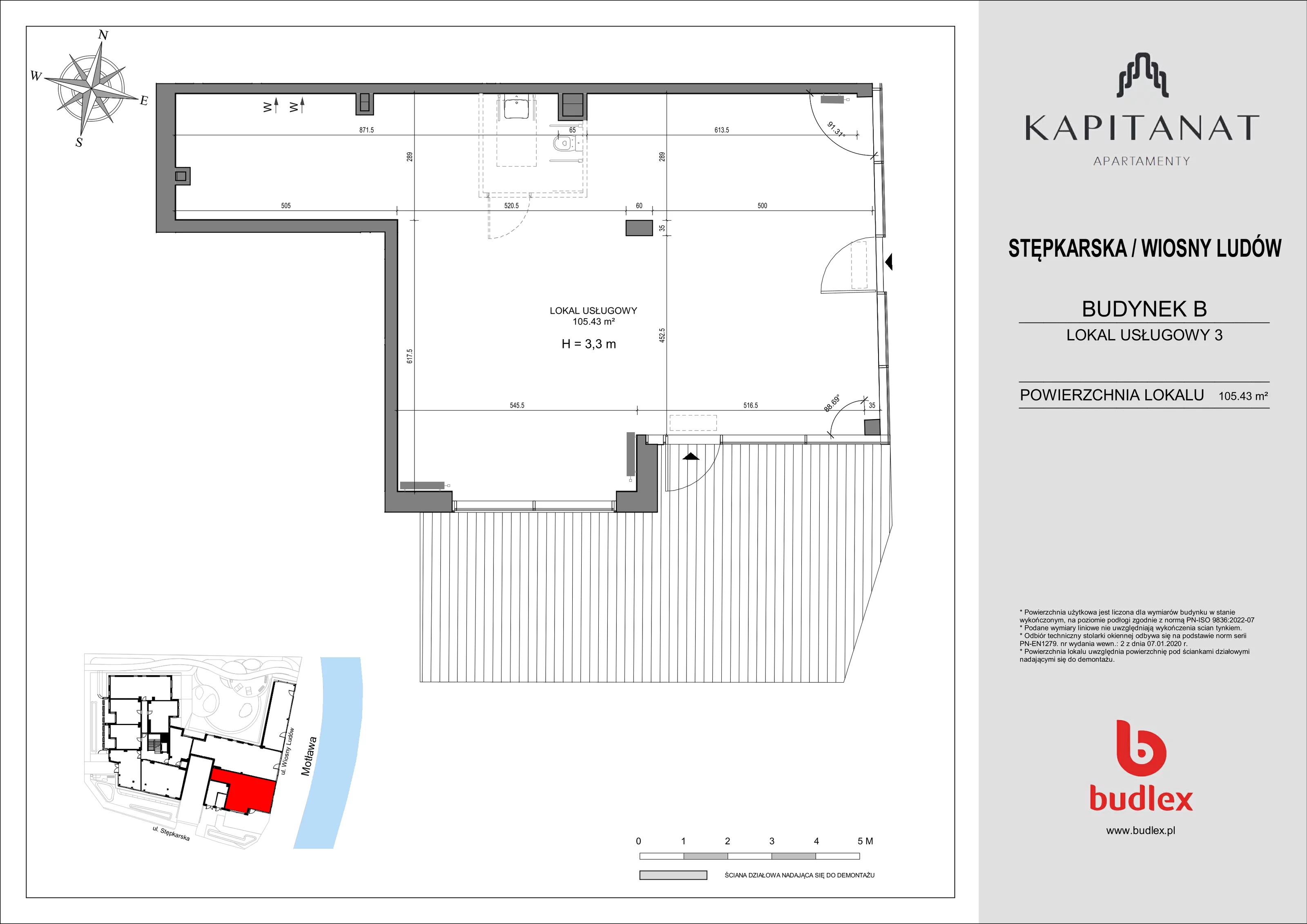 Lokal użytkowy 105,62 m², oferta nr 3, Kapitanat - lokale użytkowe, Gdańsk, Śródmieście, ul. Stępkarska / Wiosny Ludów