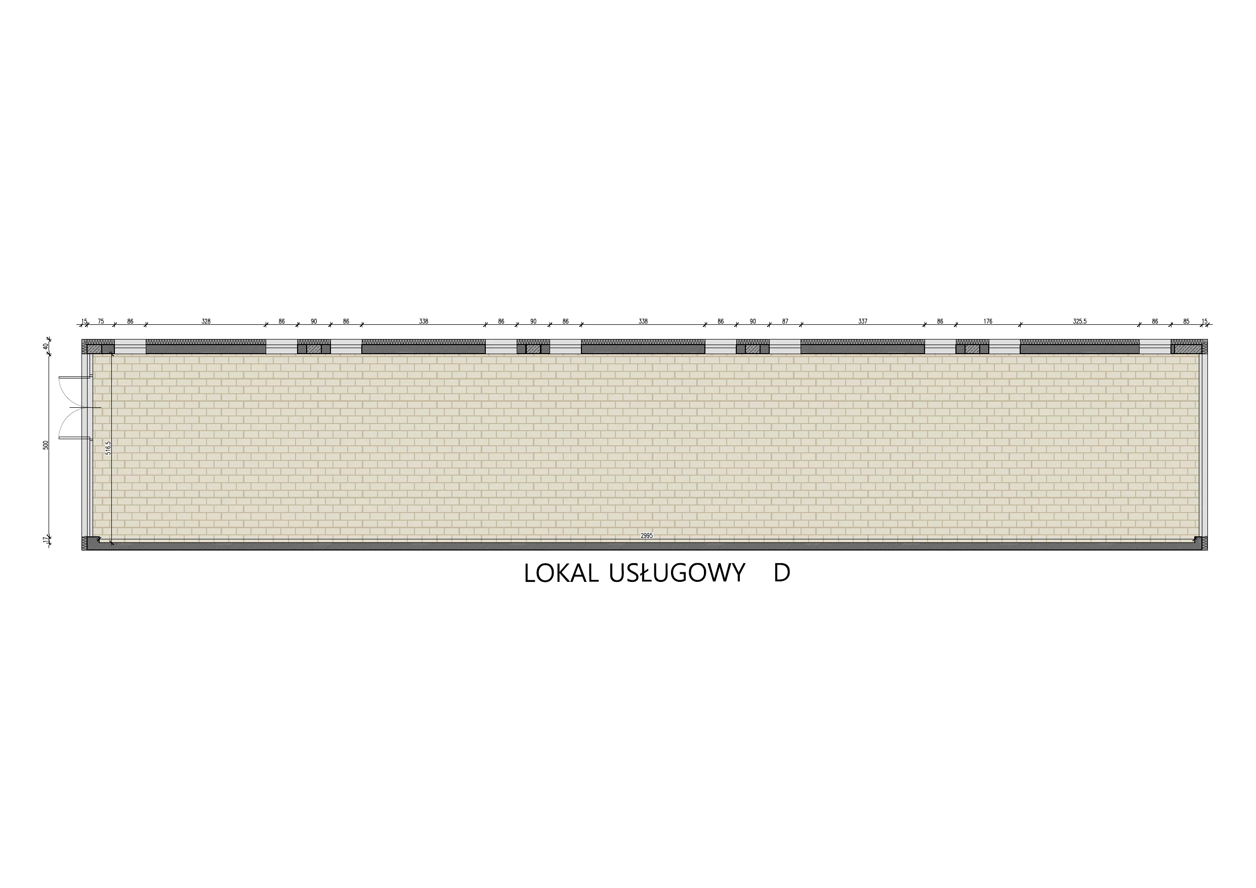 Lokal użytkowy 158,11 m², oferta nr lokal D, Lokale usługowe Piaseczno Centrum, Piaseczno, ul. Jana Pawła II 25