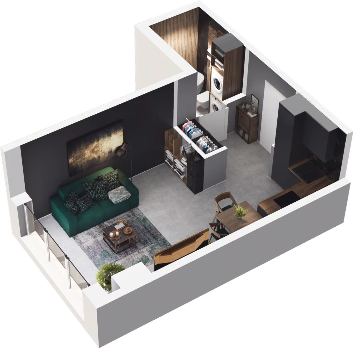 1 pokój, mieszkanie 28,12 m², piętro 2, oferta nr CP/R7/26, Centralpark, Gdańsk, Piecki-Migowo, Morena, ul. Franciszka Rakoczego