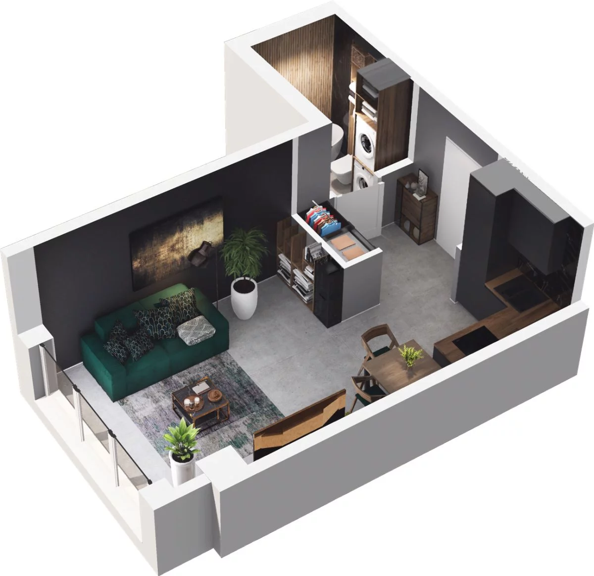 1 pokój, mieszkanie 28,13 m², piętro 6, oferta nr CP/R7/66, Centralpark, Gdańsk, Piecki-Migowo, Morena, ul. Franciszka Rakoczego