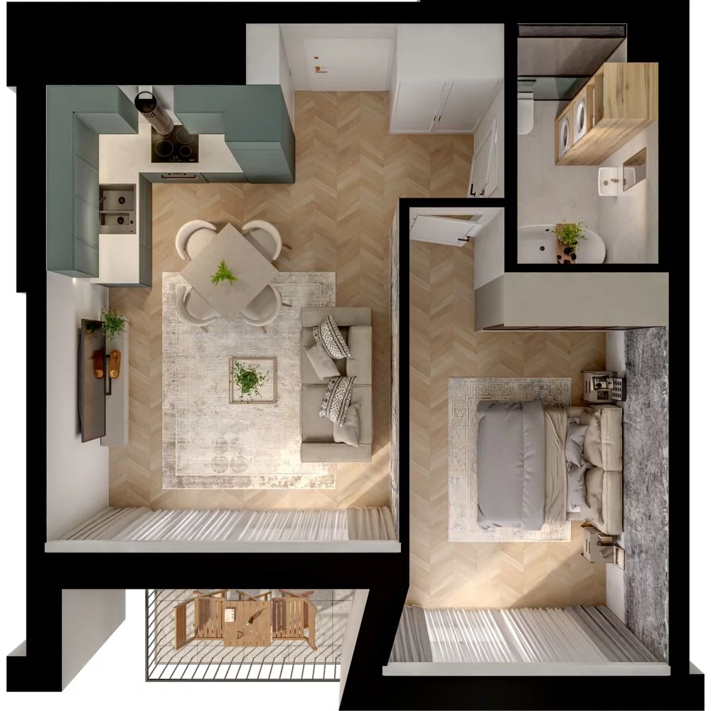 2 pokoje, mieszkanie 39,50 m², piętro 2, oferta nr WL/D33/18, Wiczlino Lyceum, Gdynia, Chwarzno-Wiczlino, Wiczlino, ul. Danusi 31 