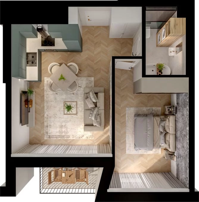 2 pokoje, mieszkanie 39,50 m², piętro 2, oferta nr WL/D33/18, Wiczlino Lyceum, Gdynia, Chwarzno-Wiczlino, Wiczlino, ul. Danusi 31 