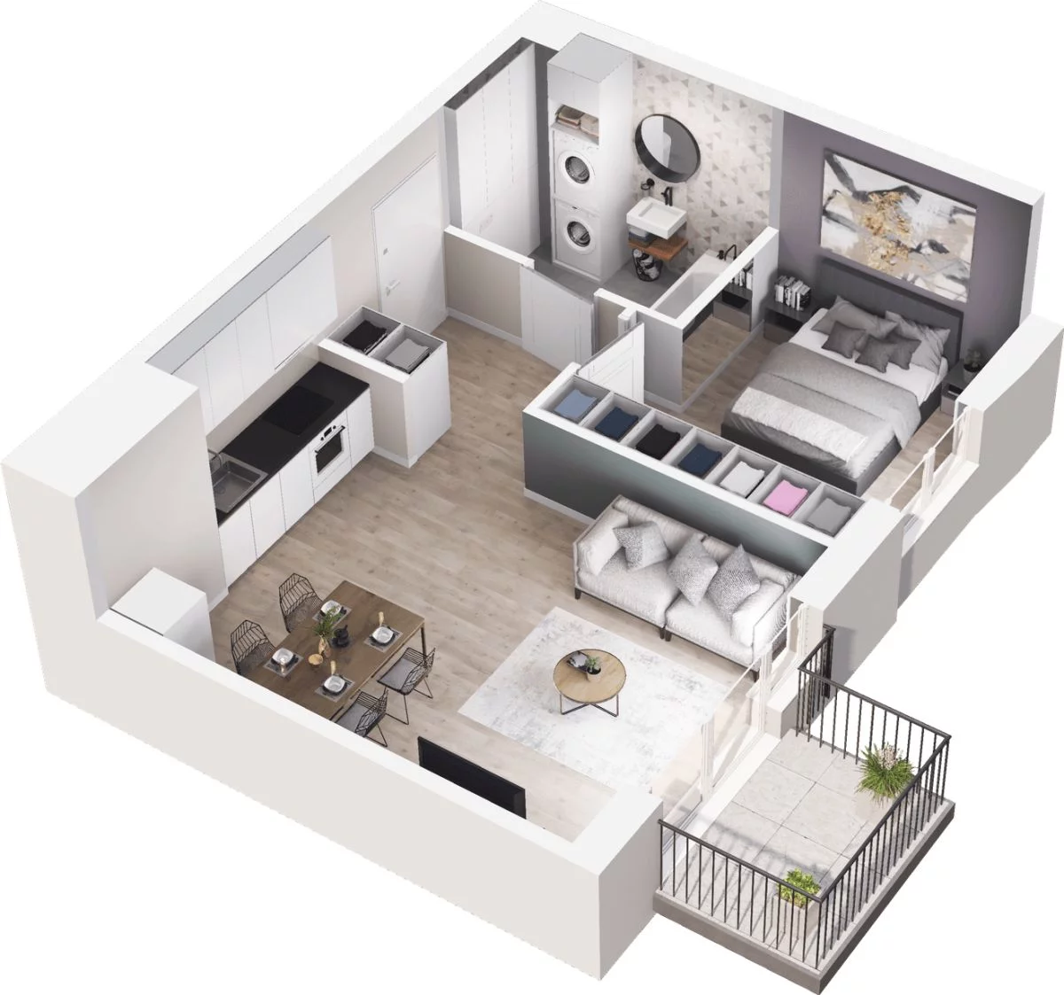 Mieszkanie 43,28 m², piętro 2, oferta nr W/3/46, Welocity Wiczlino, Gdynia, Chwarzno-Wiczlino, ul. Jana Kazimierza