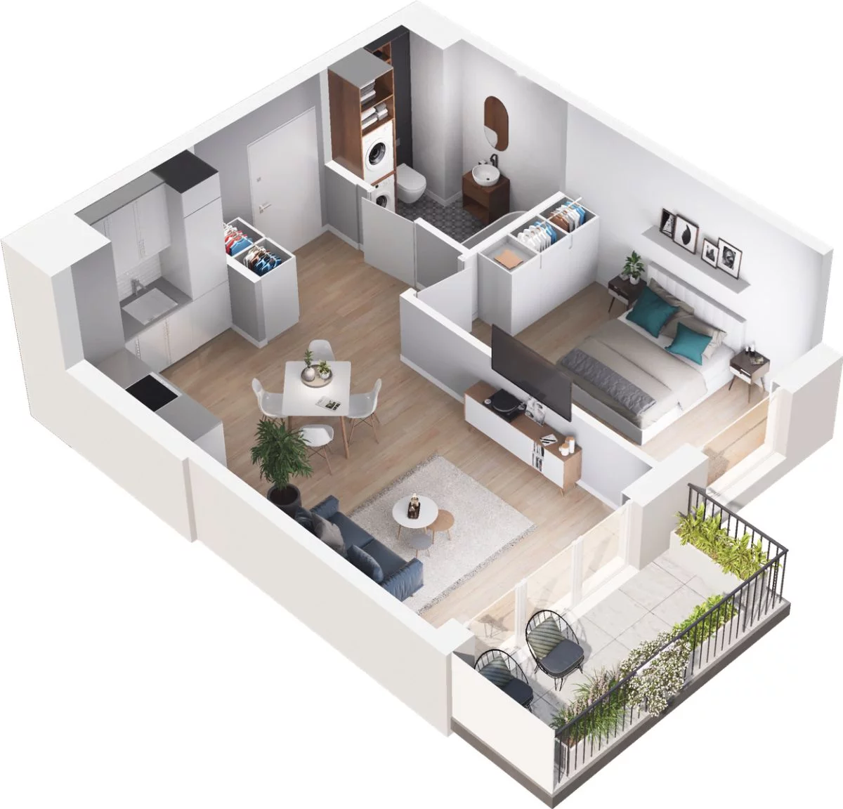 2 pokoje, mieszkanie 41,67 m², piętro 2, oferta nr WO/O18/26, Wiszące Ogrody, Gdańsk, Jasień, Kiełpinek, ul. Przytulna