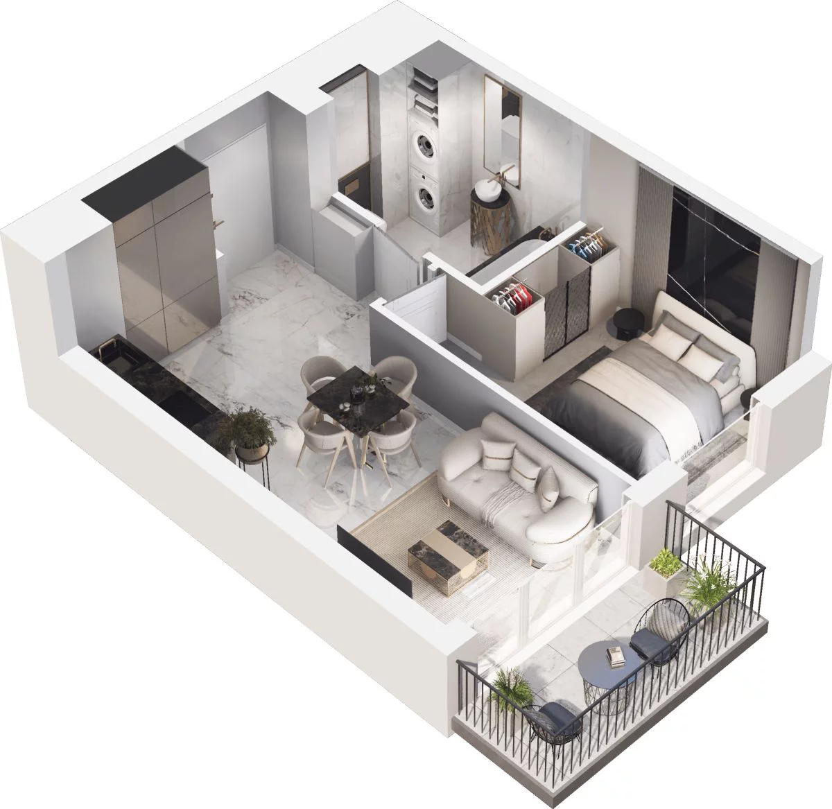 2 pokoje, mieszkanie 39,54 m², parter, oferta nr WO/P35/7, Wiszące Ogrody, Gdańsk, Jasień, Kiełpinek, ul. Przytulna