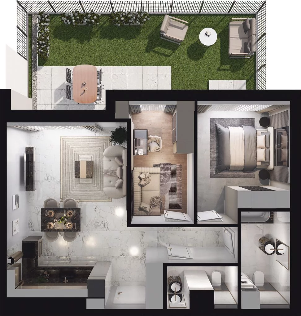 3 pokoje, mieszkanie 59,93 m², parter, oferta nr WL/ZB7/10, Wiczlino Lyceum, Gdynia, Chwarzno-Wiczlino, Wiczlino, ul. Danusi 31 