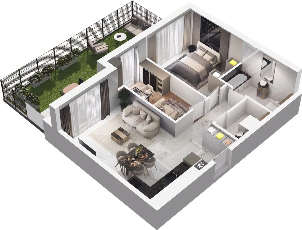 3 pokoje, mieszkanie 59,93 m², parter, oferta nr WL/ZB7/10, Wiczlino Lyceum, Gdynia, Chwarzno-Wiczlino, Wiczlino, ul. Danusi 31 