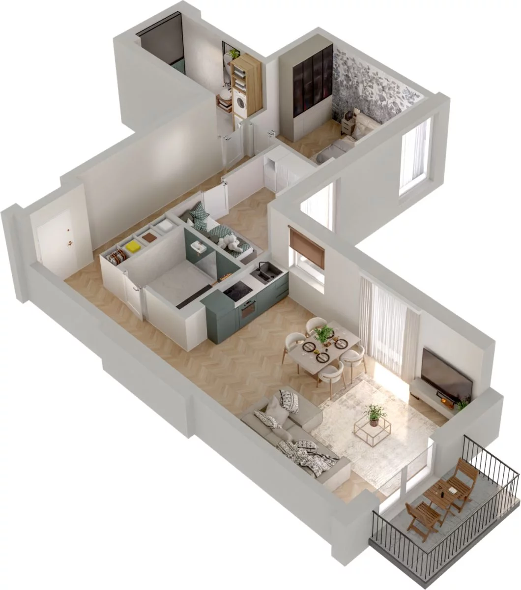 3 pokoje, mieszkanie 73,84 m², piętro 1, oferta nr WL/D33/4, Wiczlino Lyceum, Gdynia, Chwarzno-Wiczlino, Wiczlino, ul. Danusi 31 