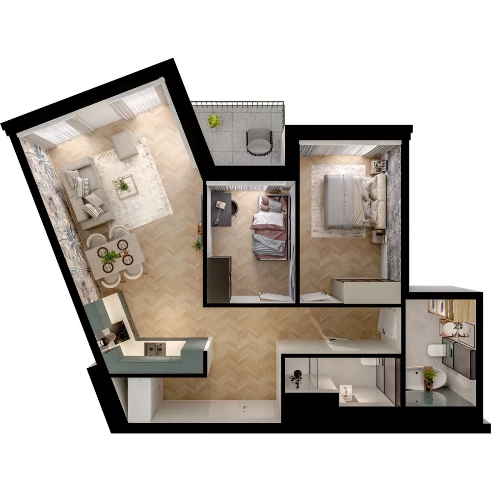 3 pokoje, mieszkanie 69,05 m², piętro 2, oferta nr WL/D33/25, Wiczlino Lyceum, Gdynia, Chwarzno-Wiczlino, Wiczlino, ul. Danusi 31 
