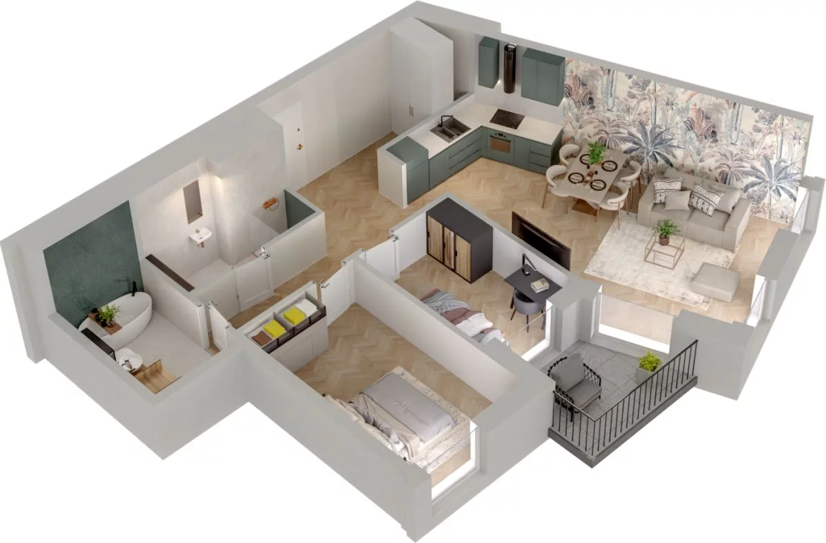 3 pokoje, mieszkanie 69,05 m², piętro 2, oferta nr WL/D33/25, Wiczlino Lyceum, Gdynia, Chwarzno-Wiczlino, Wiczlino, ul. Danusi 31 