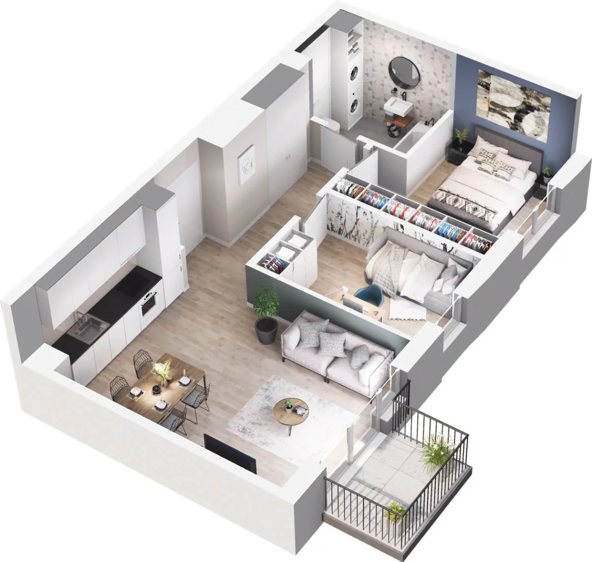 Mieszkanie 57,19 m², piętro 3, oferta nr W/1/22, Welocity Wiczlino, Gdynia, Chwarzno-Wiczlino, ul. Jana Kazimierza