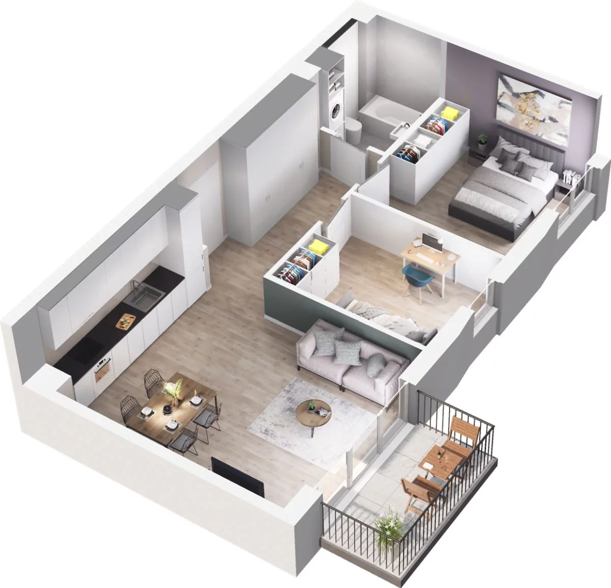 Mieszkanie 60,84 m², piętro 1, oferta nr W/3/24, Welocity Wiczlino, Gdynia, Chwarzno-Wiczlino, ul. Jana Kazimierza