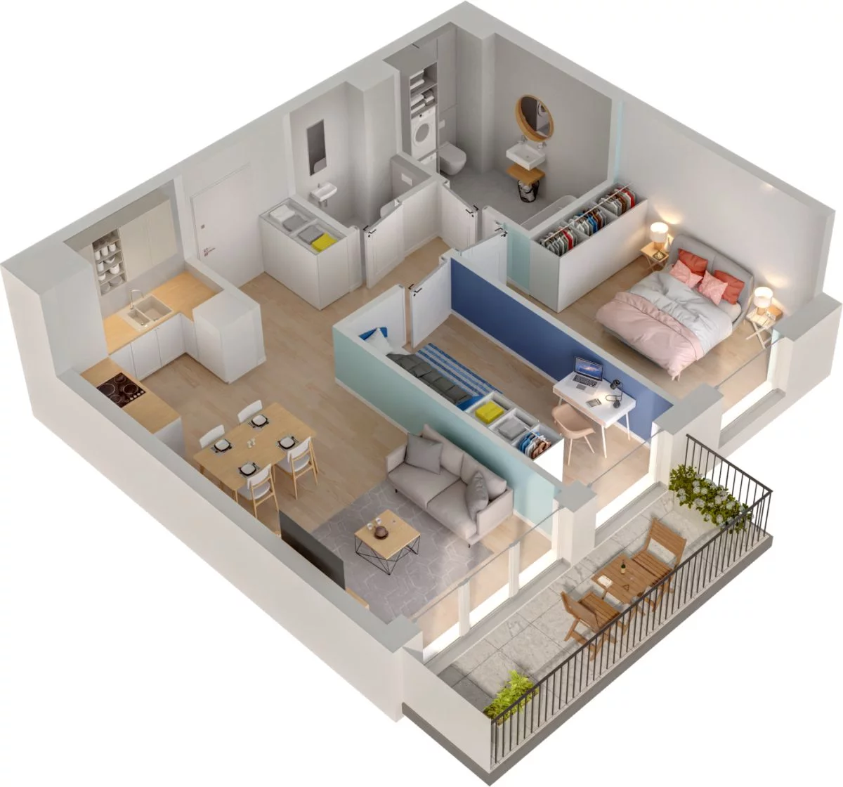 3 pokoje, mieszkanie 56,35 m², piętro 1, oferta nr WO/P33/24, Wiszące Ogrody, Gdańsk, Jasień, Kiełpinek, ul. Przytulna