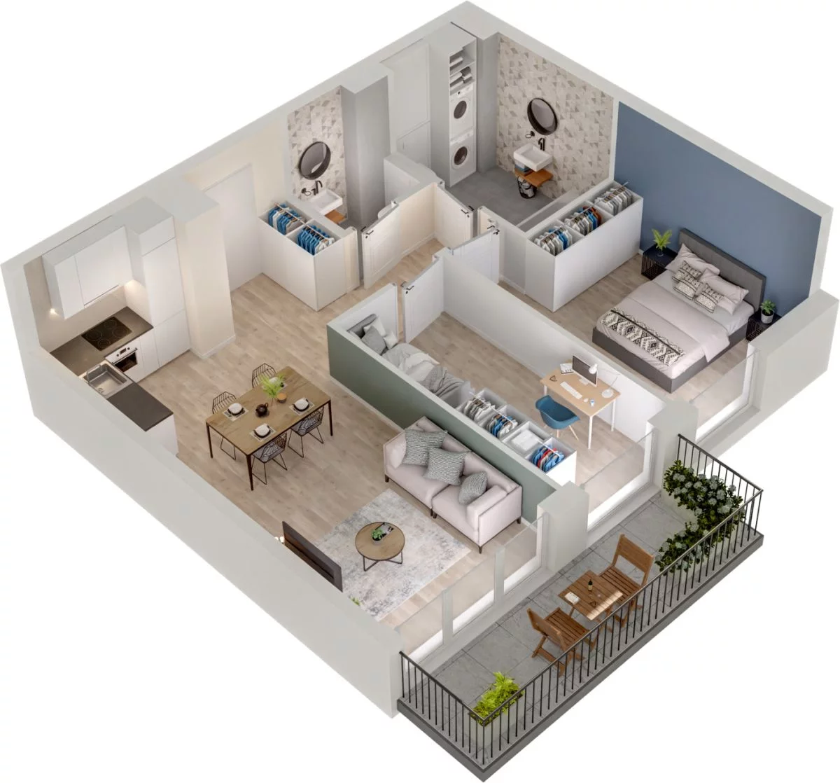 3 pokoje, mieszkanie 56,98 m², piętro 2, oferta nr WO/P33/29, Wiszące Ogrody, Gdańsk, Jasień, Kiełpinek, ul. Przytulna