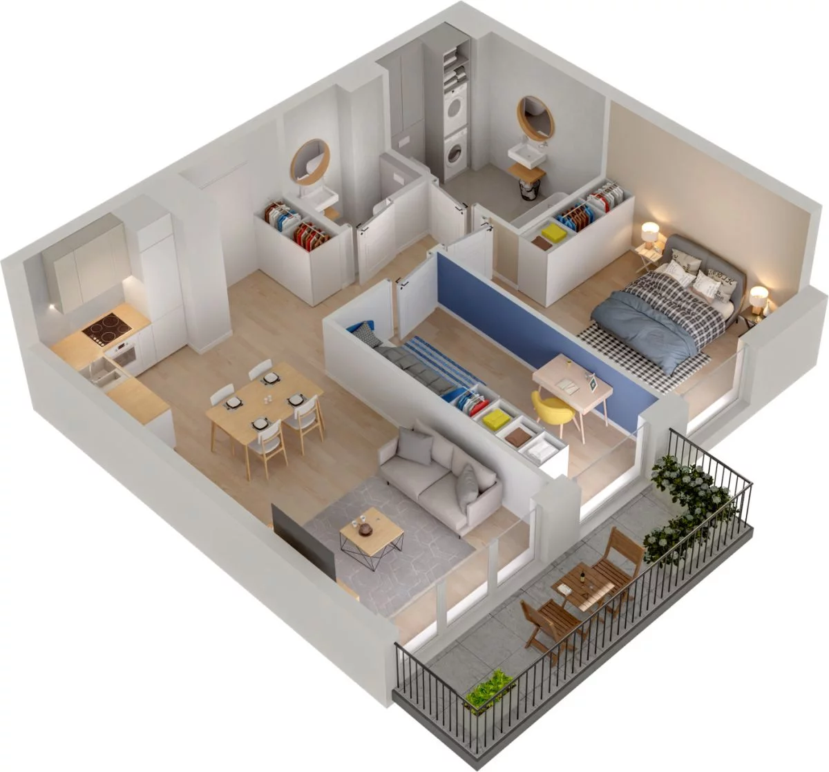 3 pokoje, mieszkanie 56,98 m², piętro 2, oferta nr WO/P33/29, Wiszące Ogrody, Gdańsk, Jasień, Kiełpinek, ul. Przytulna