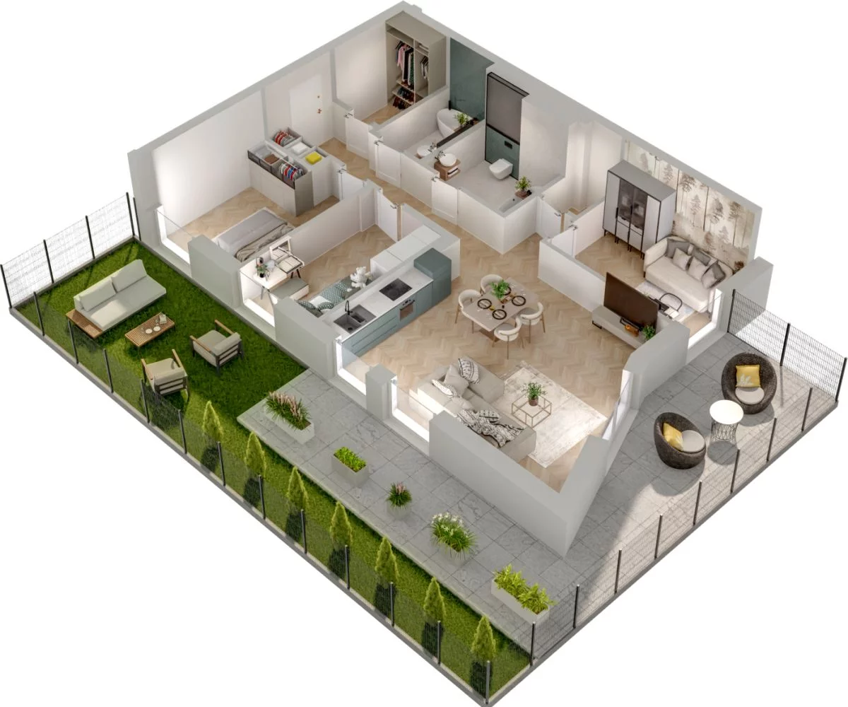 4 pokoje, mieszkanie 83,95 m², piętro 1, oferta nr WL/D33/5, Wiczlino Lyceum, Gdynia, Chwarzno-Wiczlino, Wiczlino, ul. Danusi 31 