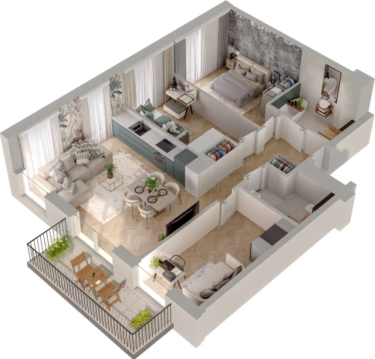 4 pokoje, mieszkanie 74,25 m², piętro 1, oferta nr WL/D33/12, Wiczlino Lyceum, Gdynia, Chwarzno-Wiczlino, Wiczlino, ul. Danusi 31 