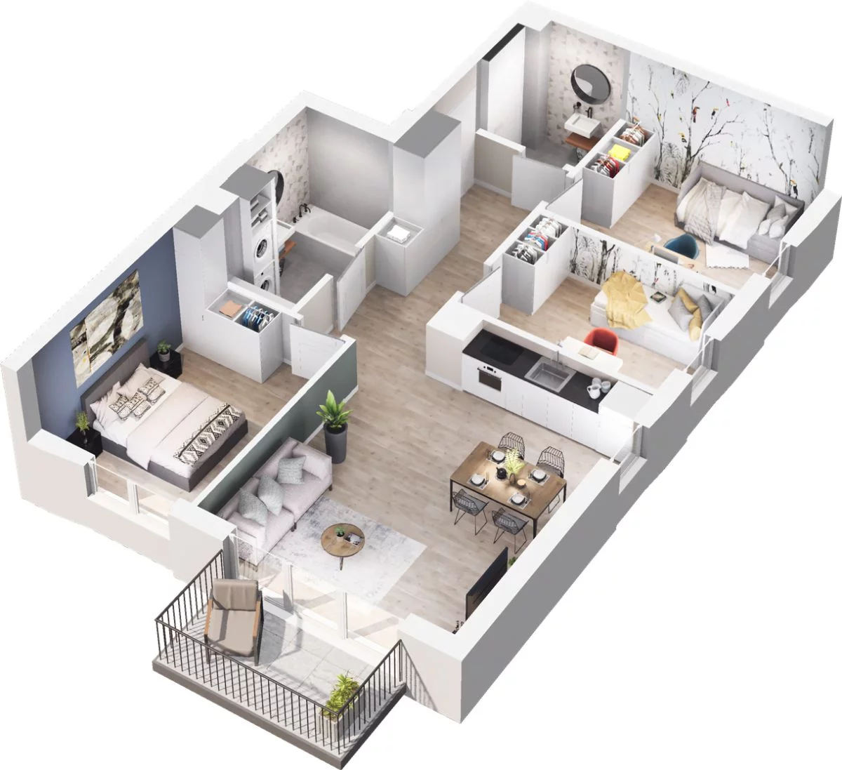 Mieszkanie 75,07 m², piętro 1, oferta nr W/1/6, Welocity Wiczlino, Gdynia, Chwarzno-Wiczlino, ul. Jana Kazimierza