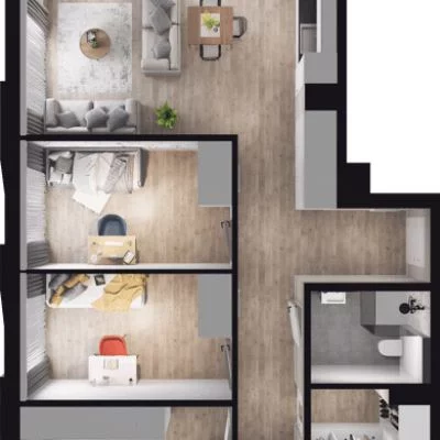 Mieszkanie 89,27 m², piętro 1, oferta nr W/3/18, Welocity Wiczlino, Gdynia, Chwarzno-Wiczlino, ul. Jana Kazimierza