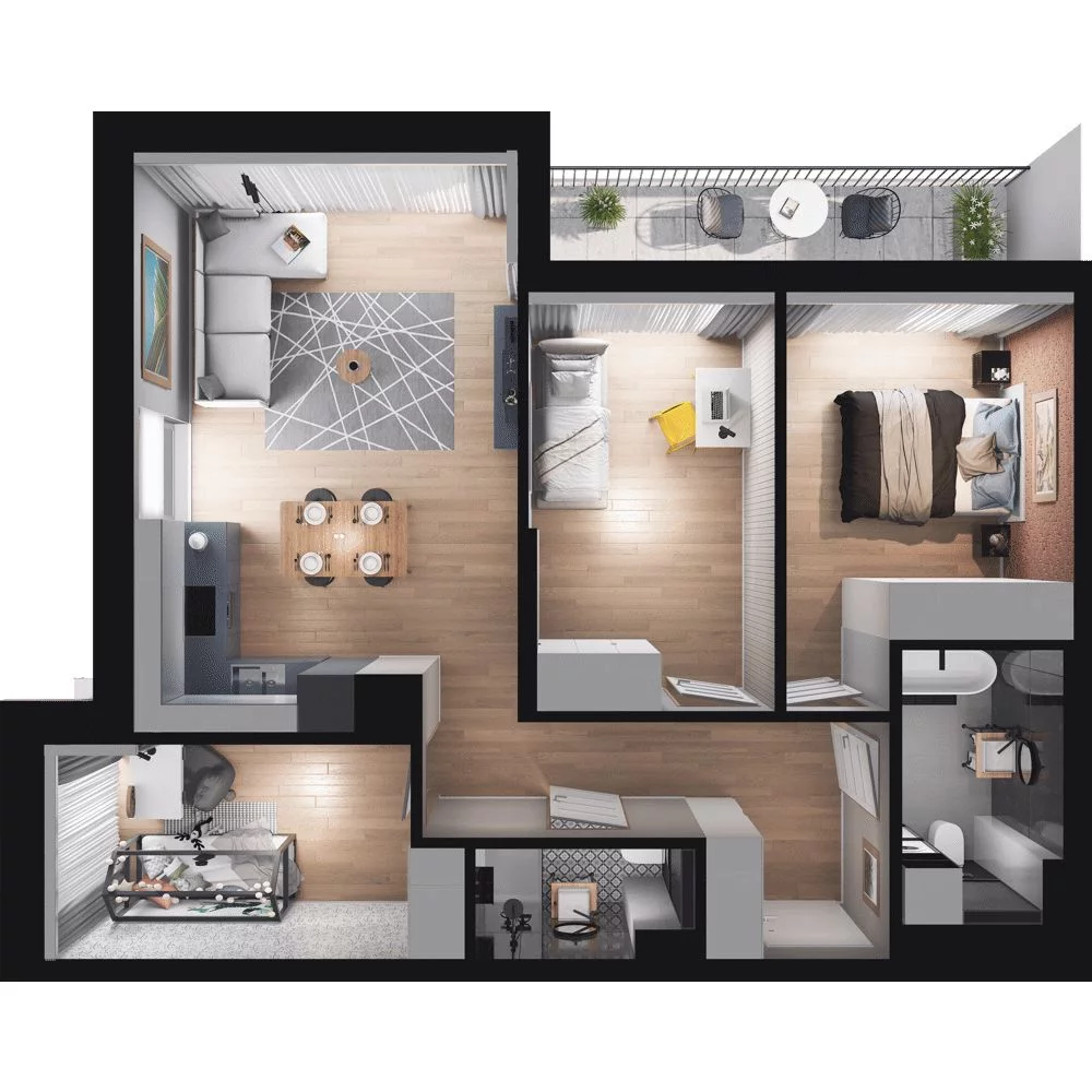 4 pokoje, mieszkanie 73,06 m², parter, oferta nr WO/P35/10, Wiszące Ogrody, Gdańsk, Jasień, Kiełpinek, ul. Przytulna