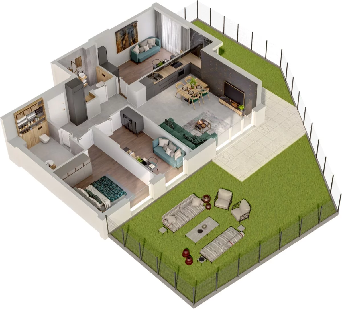 4 pokoje, mieszkanie 85,86 m², parter, oferta nr WO/P31/16, Wiszące Ogrody, Gdańsk, Jasień, Kiełpinek, ul. Przytulna