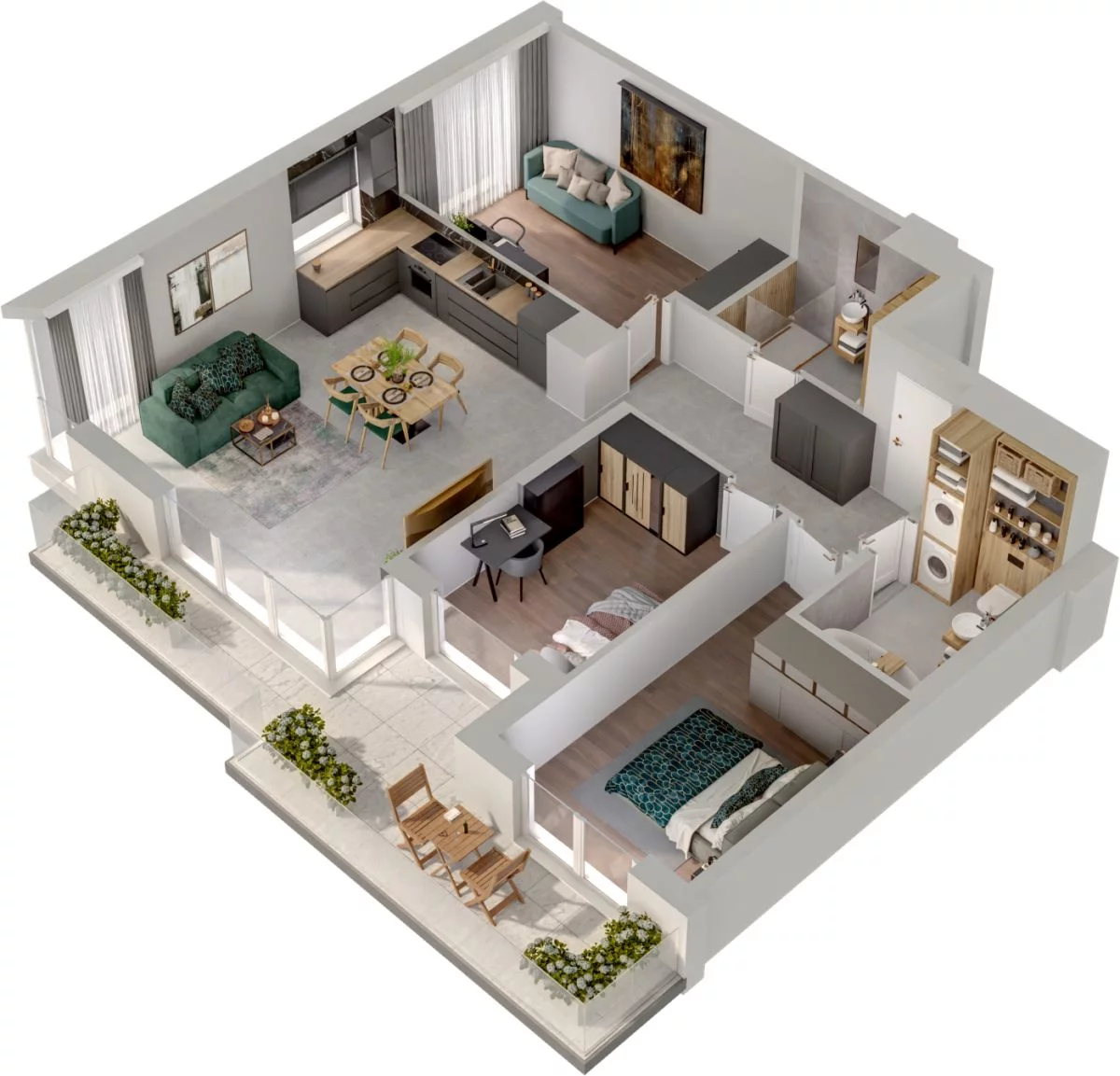 4 pokoje, mieszkanie 83,25 m², piętro 5, oferta nr WO/P31/63, Wiszące Ogrody, Gdańsk, Jasień, Kiełpinek, ul. Przytulna