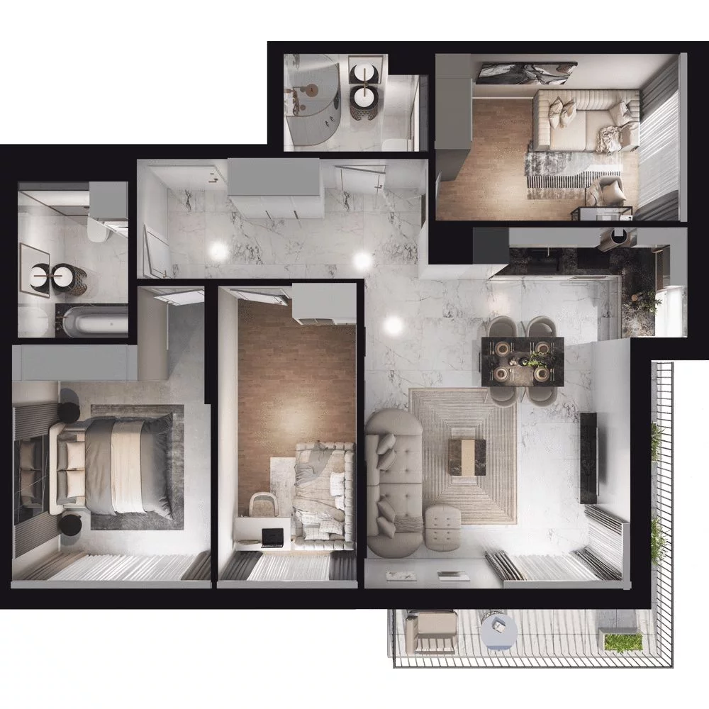 4 pokoje, mieszkanie 81,17 m², piętro 1, oferta nr WO/P35/27, Wiszące Ogrody, Gdańsk, Jasień, Kiełpinek, ul. Przytulna