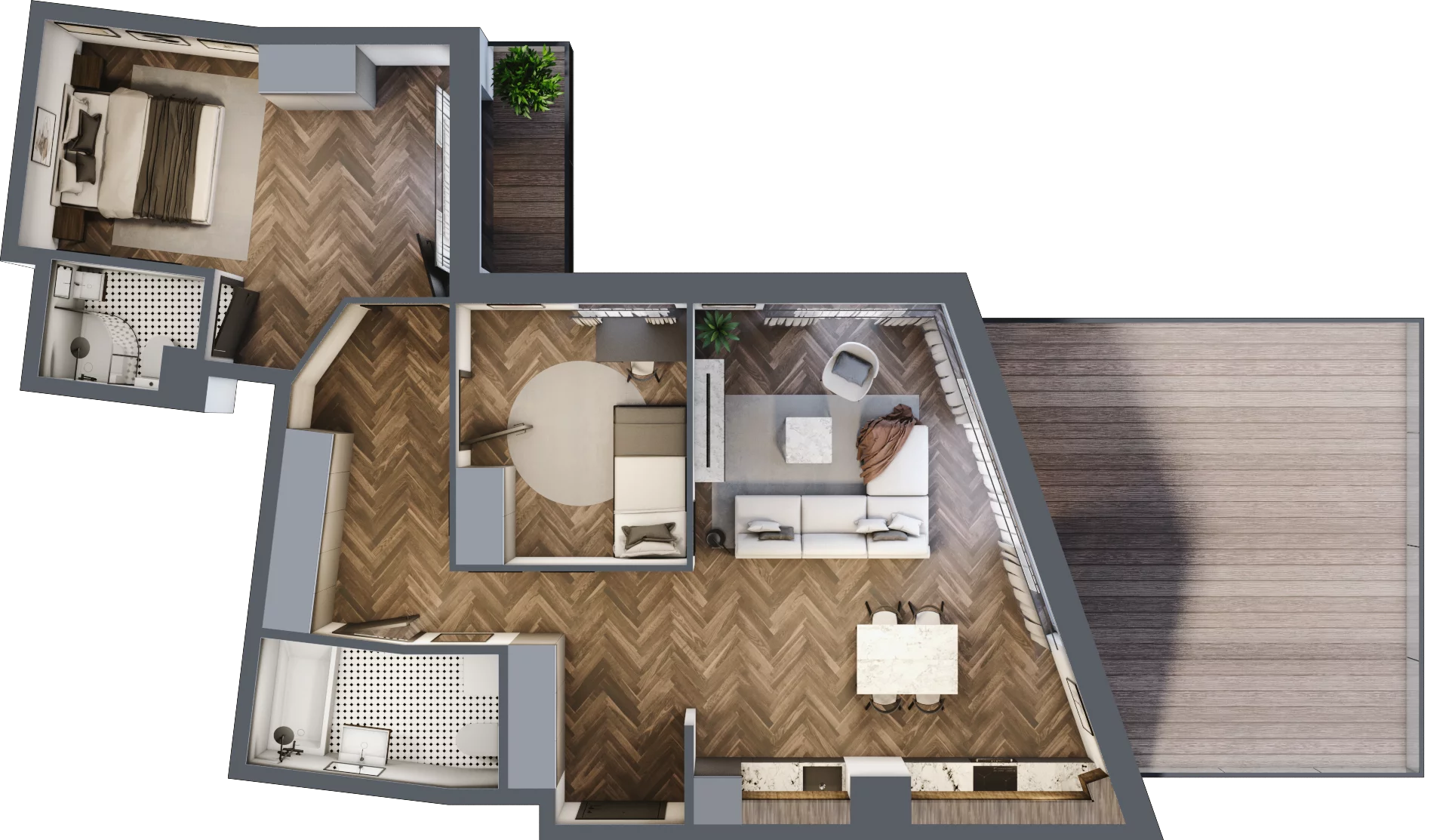 3 pokoje, mieszkanie 74,89 m², piętro 3, oferta nr 40, Dominikanów, Kraków, Prądnik Czerwony, ul. Dominikanów 28
