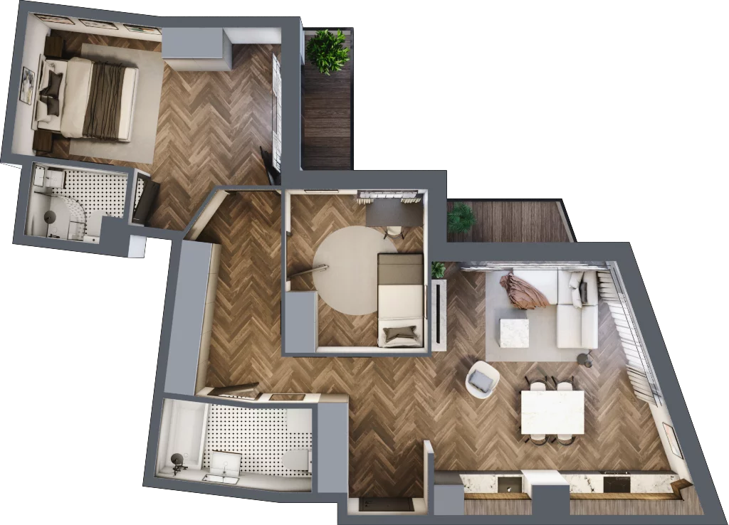 3 pokoje, mieszkanie 70,25 m², piętro 4, oferta nr 50, Dominikanów, Kraków, Prądnik Czerwony, ul. Dominikanów 28