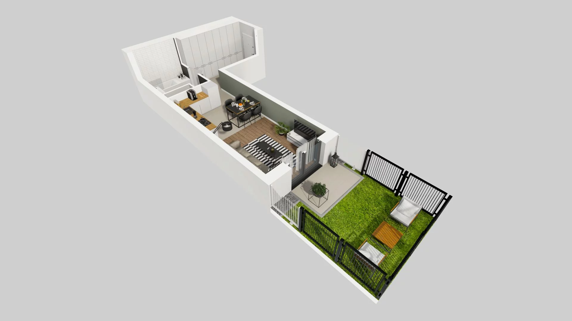 1 pokój, mieszkanie 33,00 m², parter, oferta nr A/55, Apartamenty nad Oławką, Wrocław, Przedmieście Oławskie, Krzyki, ul. Krakowska 98