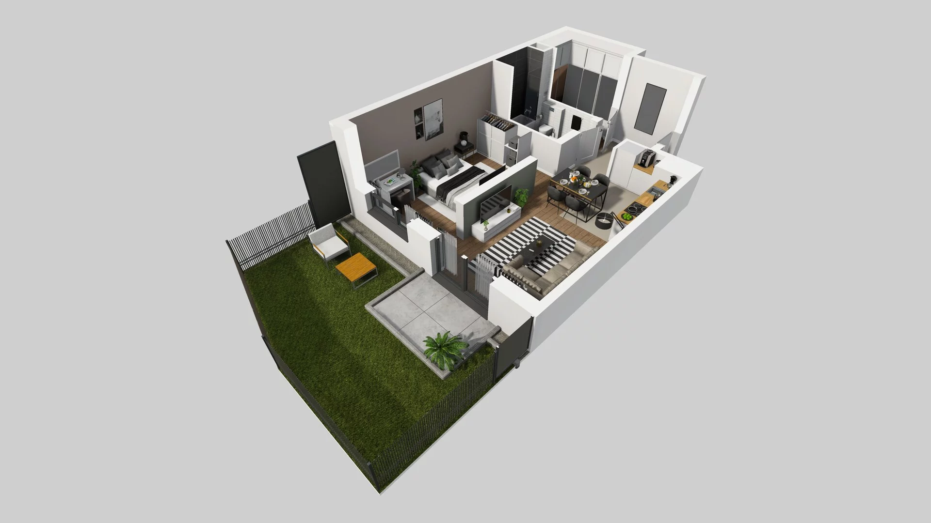 1 pokój, mieszkanie 47,00 m², parter, oferta nr B/4, Hubska 100, Wrocław, Huby, Krzyki, ul. Paczkowska