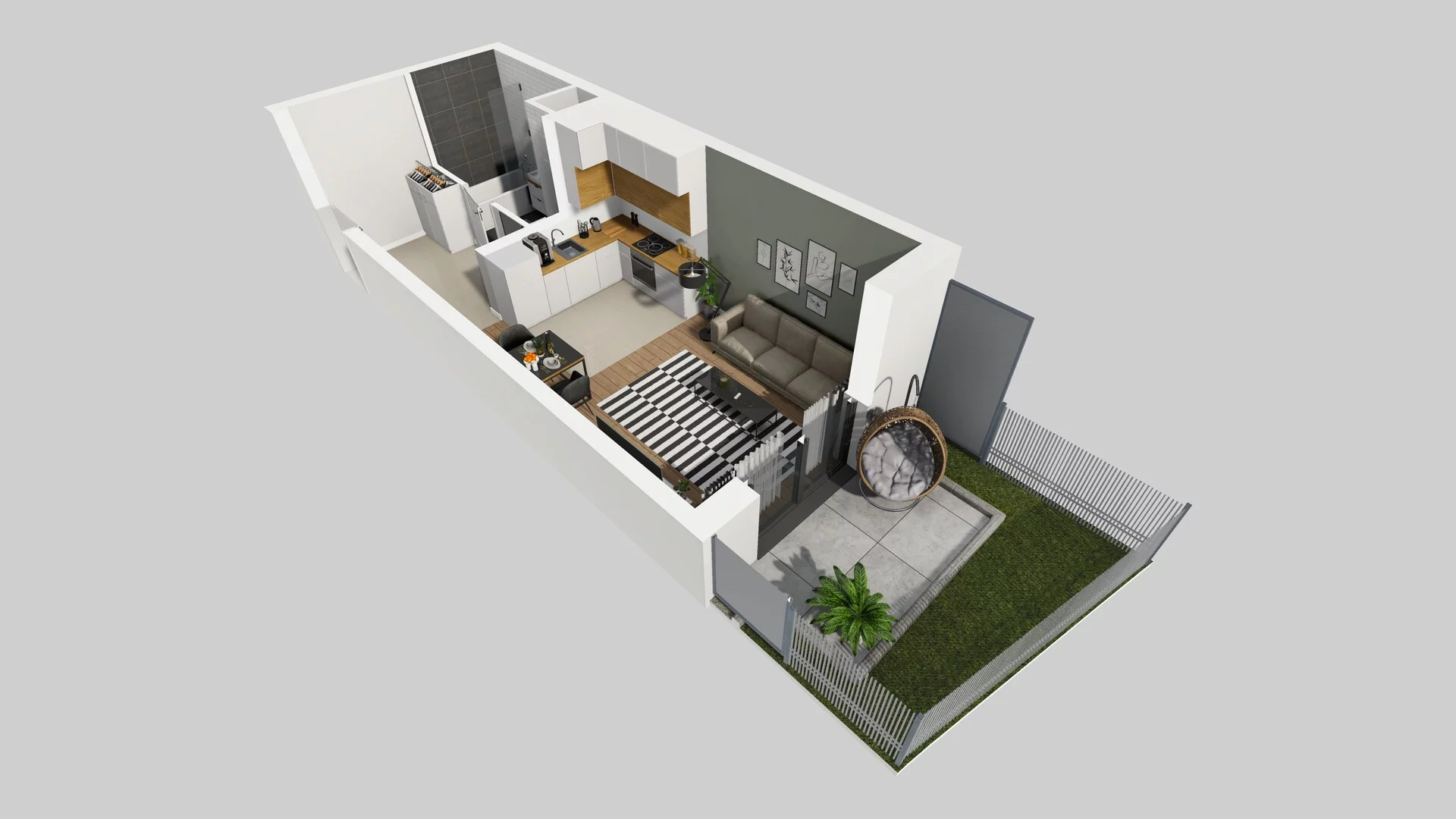 1 pokój, mieszkanie 30,50 m², parter, oferta nr B/18, Hubska 100, Wrocław, Huby, Krzyki, ul. Paczkowska