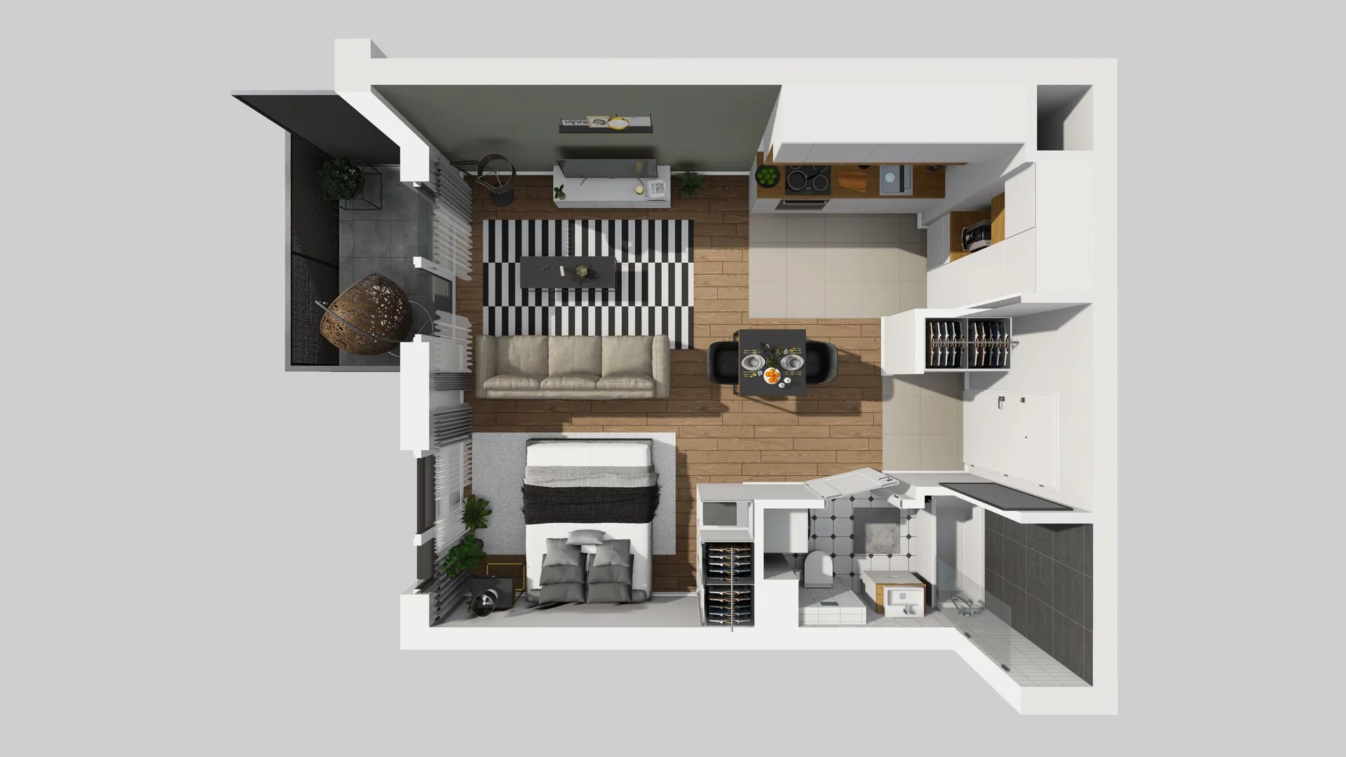 1 pokój, mieszkanie 36,14 m², piętro 2, oferta nr B/45, Hubska 100, Wrocław, Huby, Krzyki, ul. Paczkowska