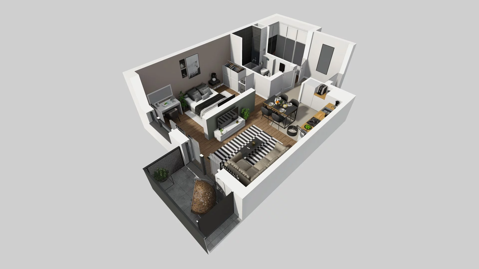 1 pokój, mieszkanie 47,07 m², piętro 4, oferta nr B/94, Hubska 100, Wrocław, Huby, Krzyki, ul. Paczkowska