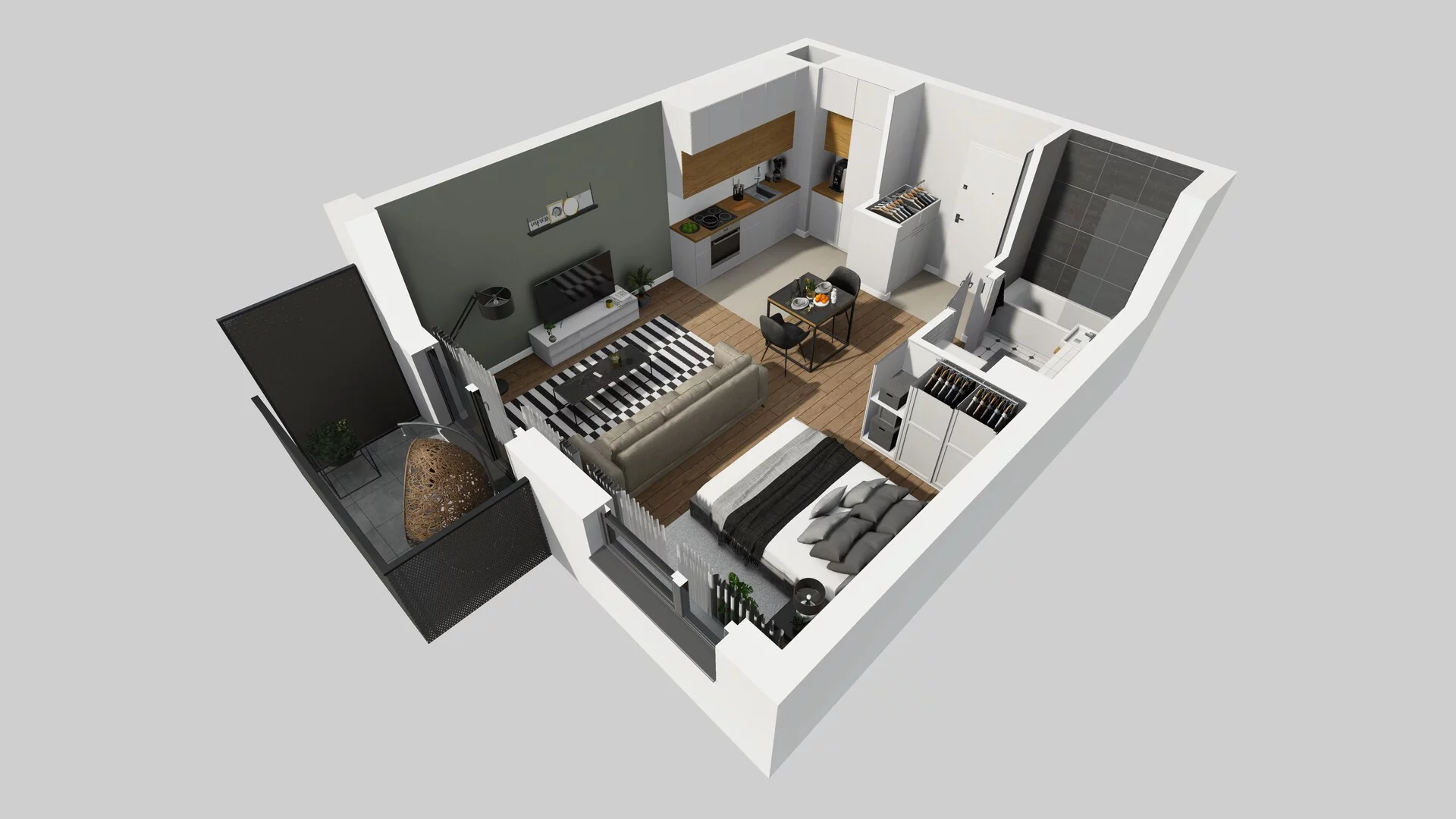 1 pokój, mieszkanie 36,32 m², piętro 6, oferta nr B/122, Hubska 100, Wrocław, Huby, Krzyki, ul. Paczkowska