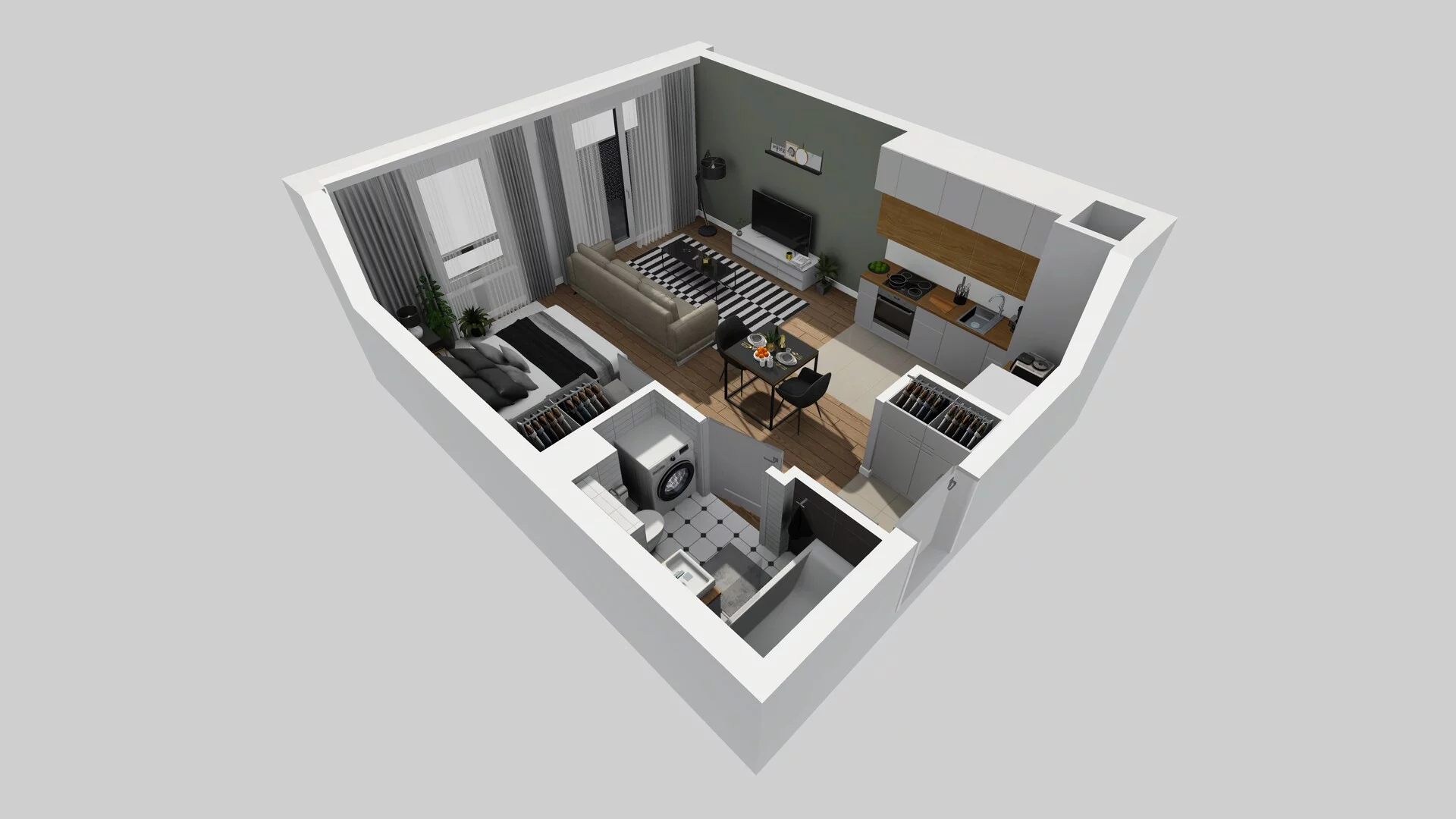 1 pokój, mieszkanie 36,32 m², piętro 6, oferta nr B/122, Hubska 100, Wrocław, Huby, Krzyki, ul. Paczkowska