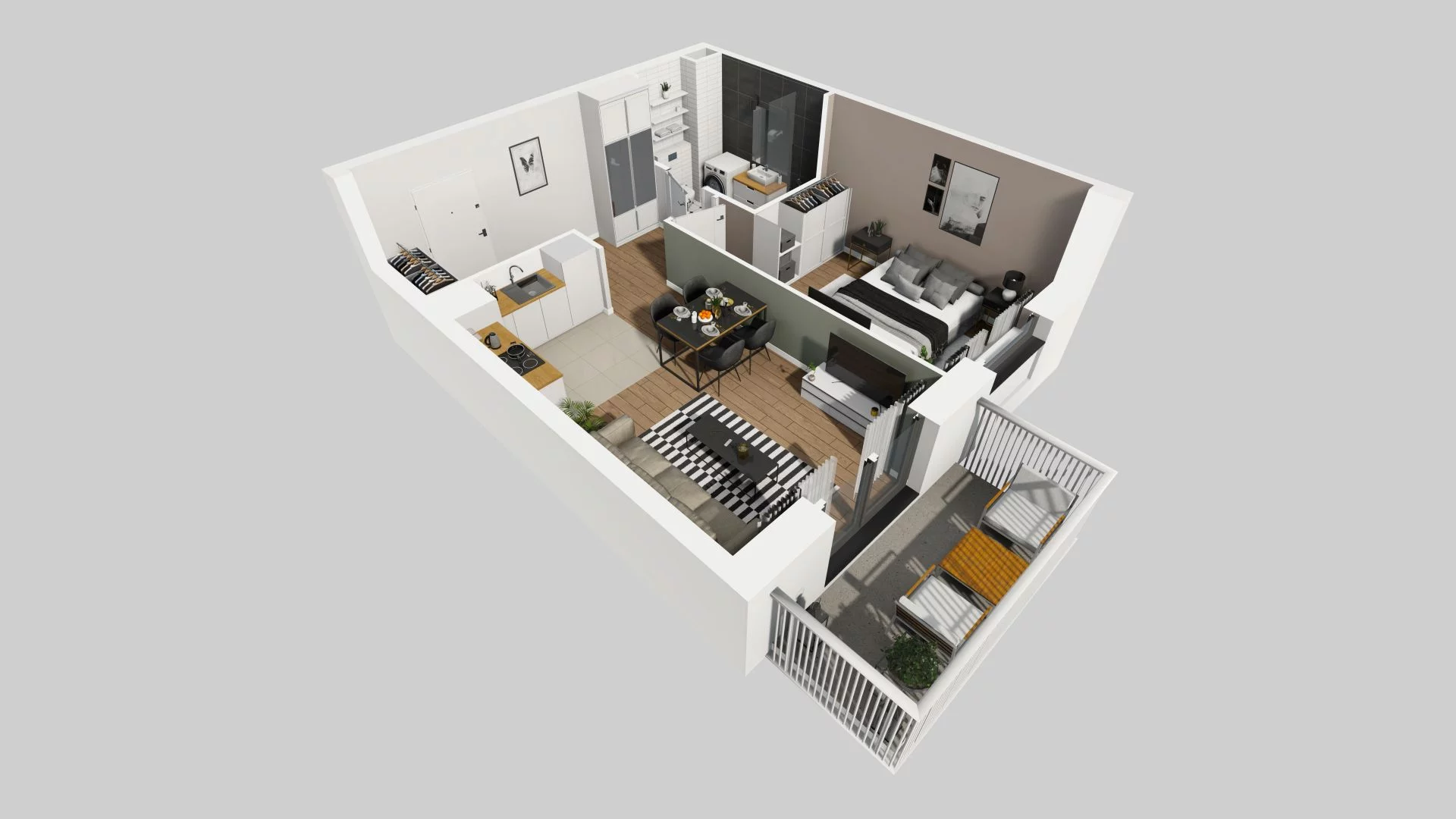 2 pokoje, mieszkanie 41,73 m², piętro 1, oferta nr A/11, Apartamenty nad Oławką, Wrocław, Przedmieście Oławskie, Krzyki, ul. Krakowska 98