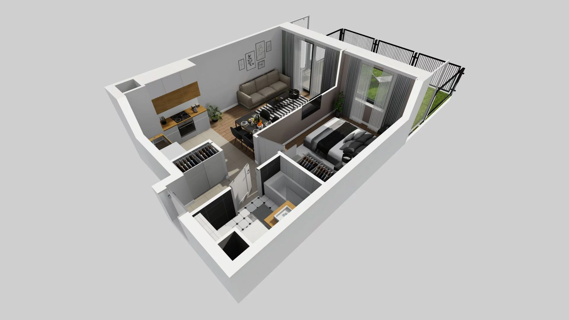 2 pokoje, mieszkanie 38,38 m², parter, oferta nr A/3, Apartamenty nad Oławką, Wrocław, Przedmieście Oławskie, Krzyki, ul. Krakowska 98